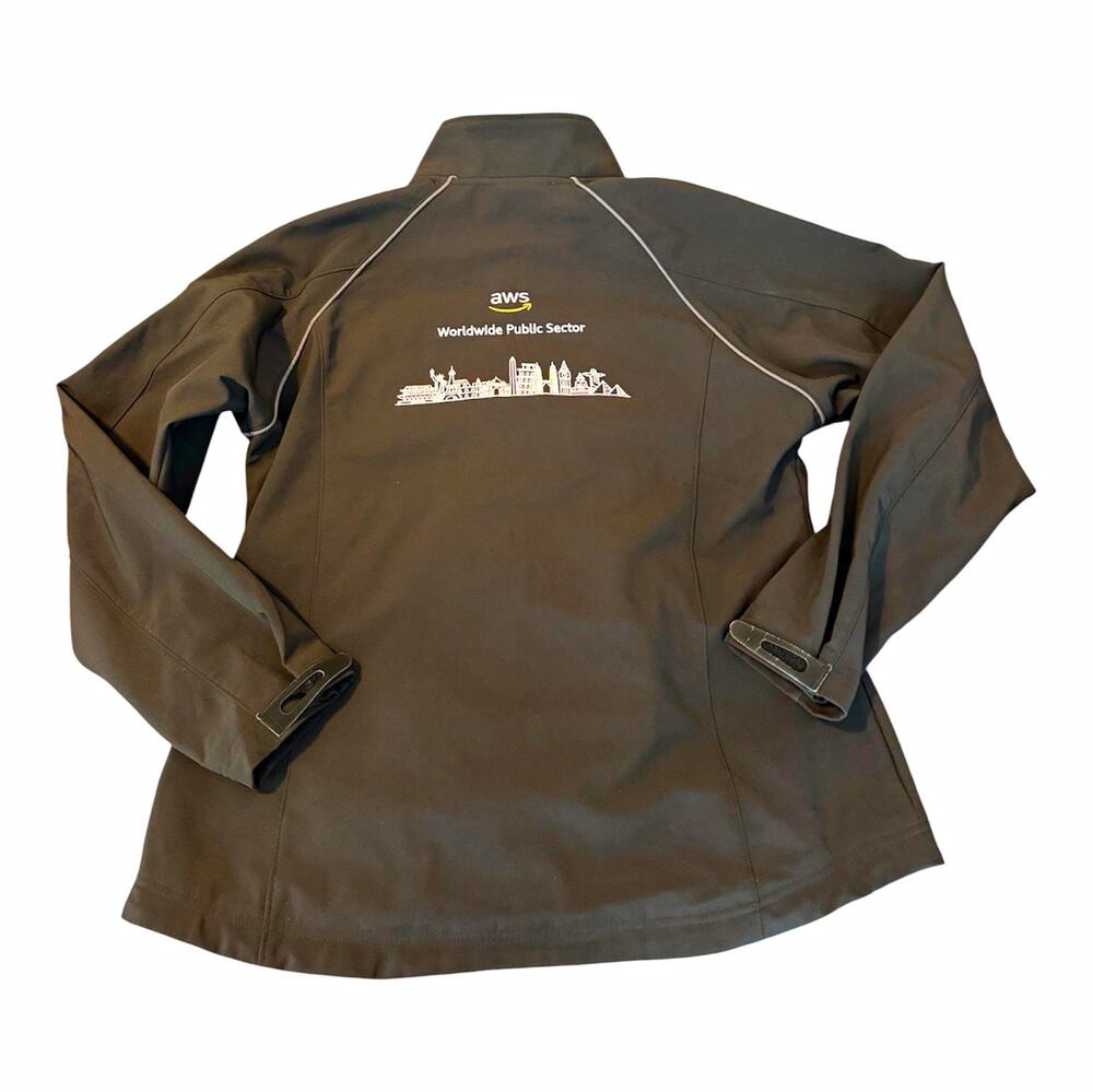 Fossa Mens 2XL Black Full Zip Fleece Jacket Coat Stand-Up Collar Logo Gorpcore